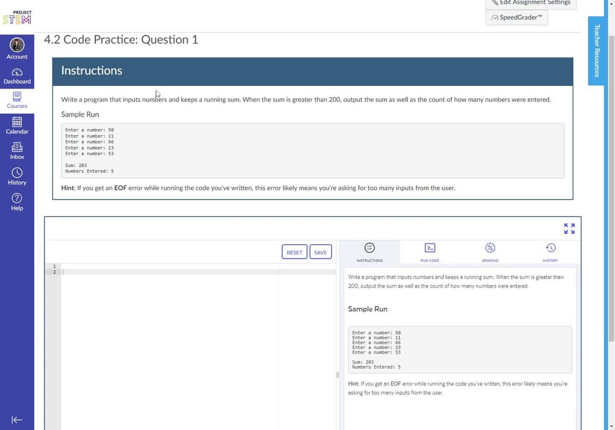 4.2 Code Practice Question 1