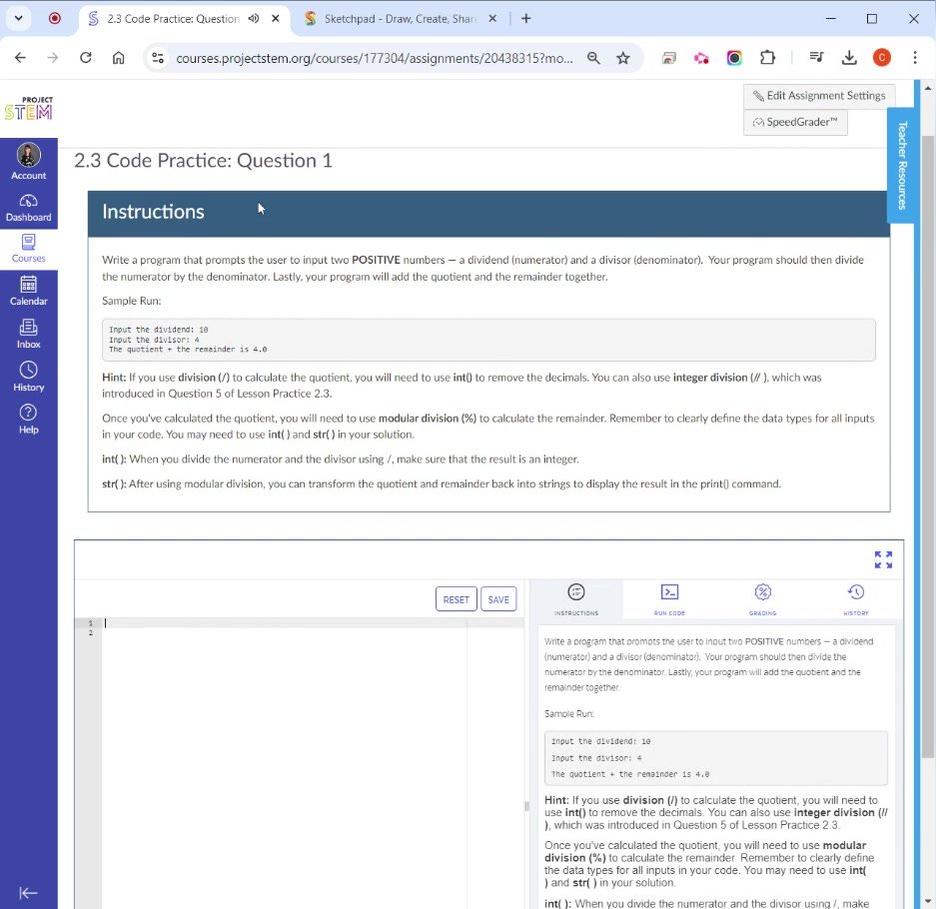2.3 Code Practice Question 1