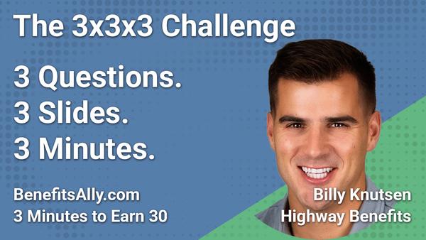 Highway Benefits - 3x3x3 Challenge With Billy Knutsen