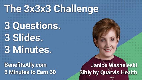 Sibly by Quarvis Health - 3x3x3 Challenge With Janice Washeleski