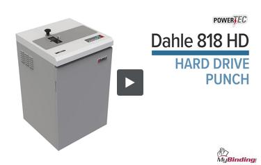 Dahle 818 HD Hard Drive Punch Demo Video