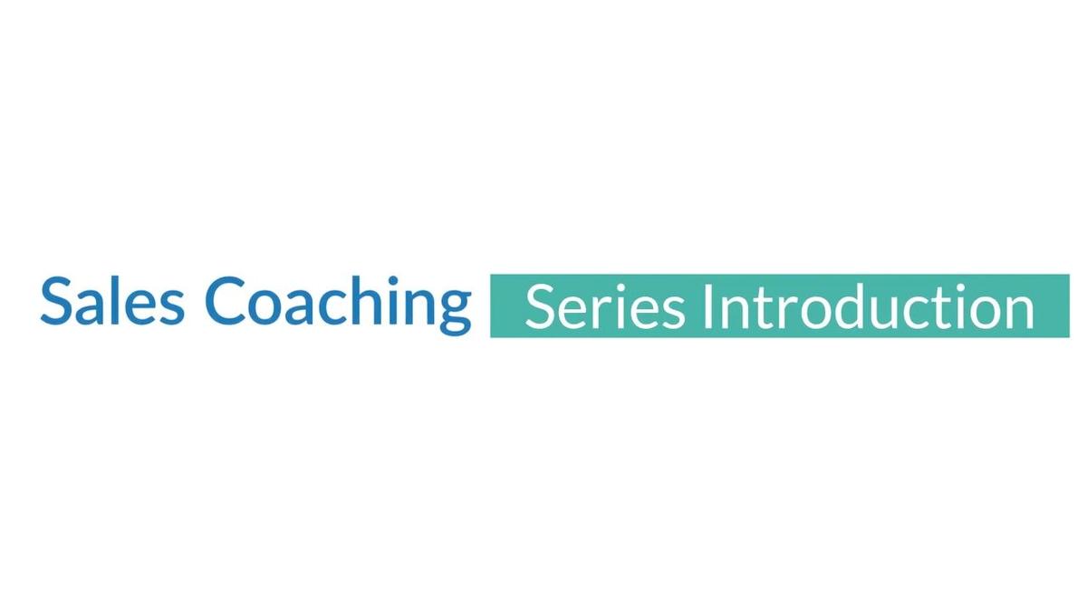 Sales Coaching Series
