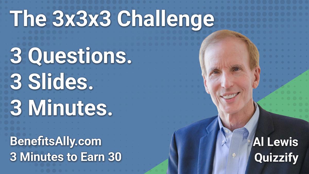 Quizzify Weight Loss Drug Control Program - 3x3x3 Challenge With Al Lewis