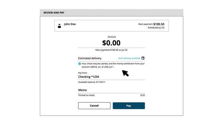 Scheduling Payments
