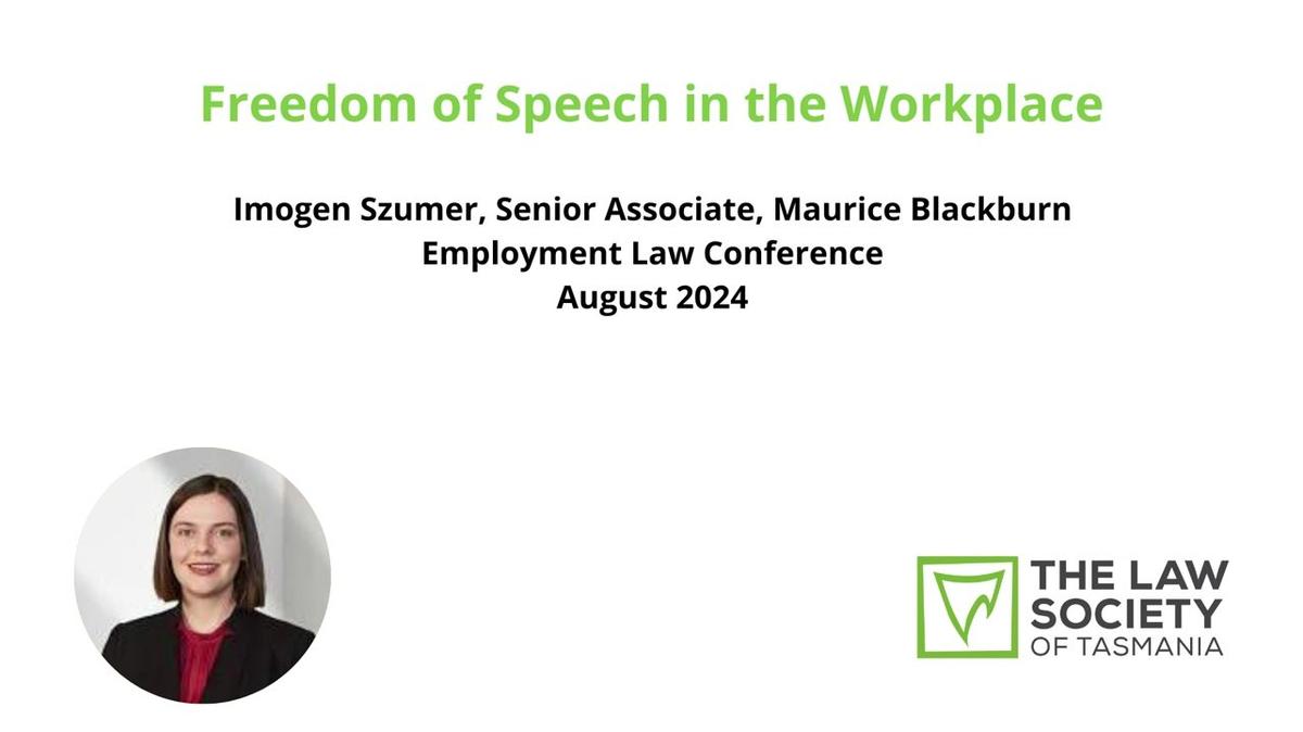 Freedom of Speech in the Workplace