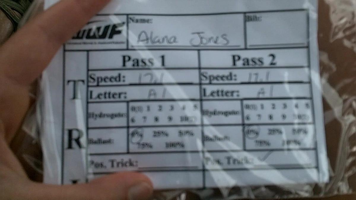 Alana Jones W1 Round 1 Pass 2