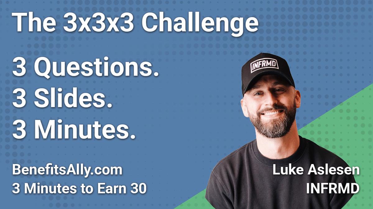 INFRMD - 3x3x3 Challenge With Luke Aslesen