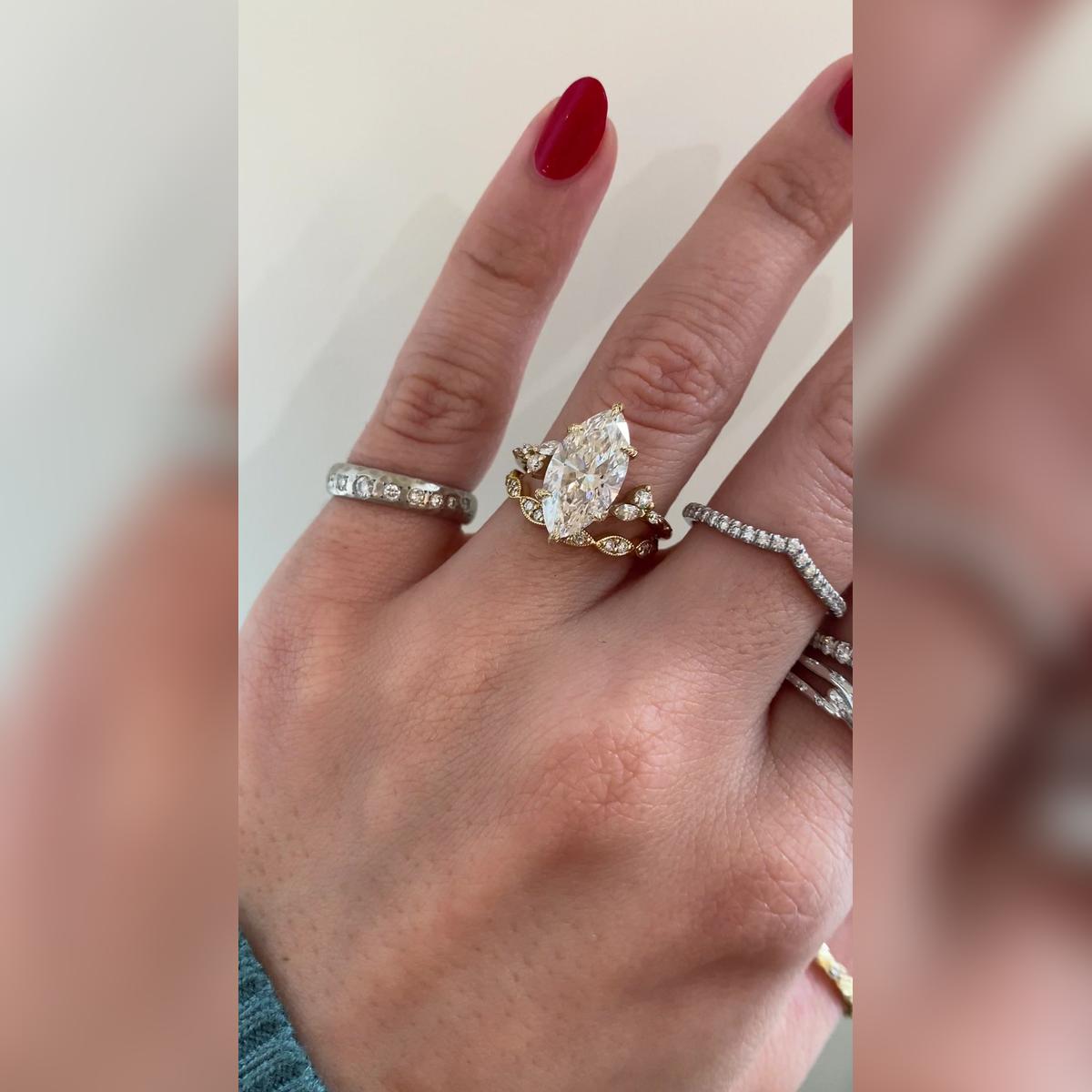 Harmony Marquise Wedding Band Pairings