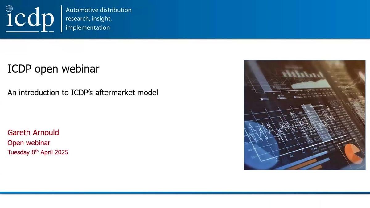 ICDP webinar an introduction to ICDP&#39;s Aftermarket Model