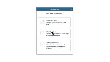 Add Checks Via Upload