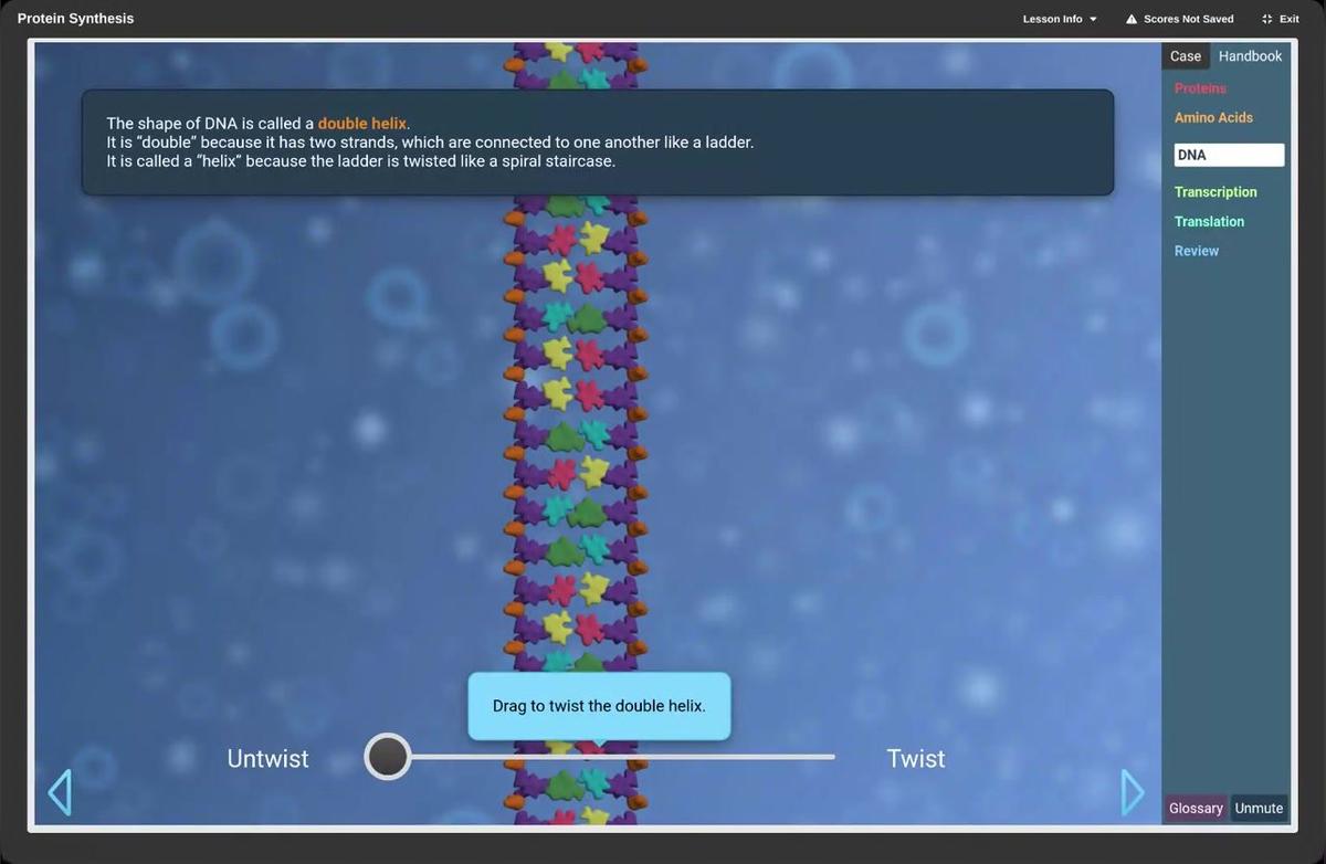 Twisting DNA