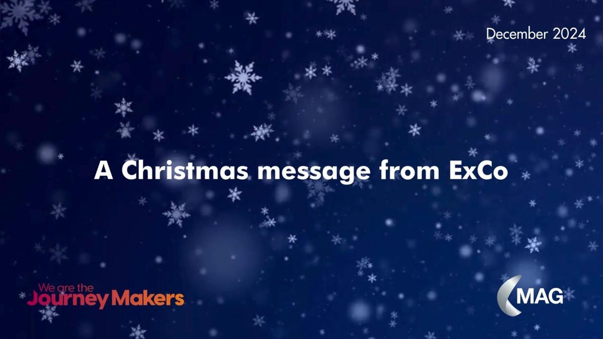 Christmas message from ExCo 2024