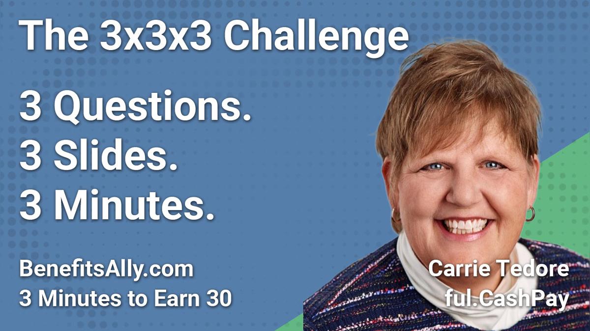 ful.CashPay - 3x3x3 Challenge With Carrie Tedore