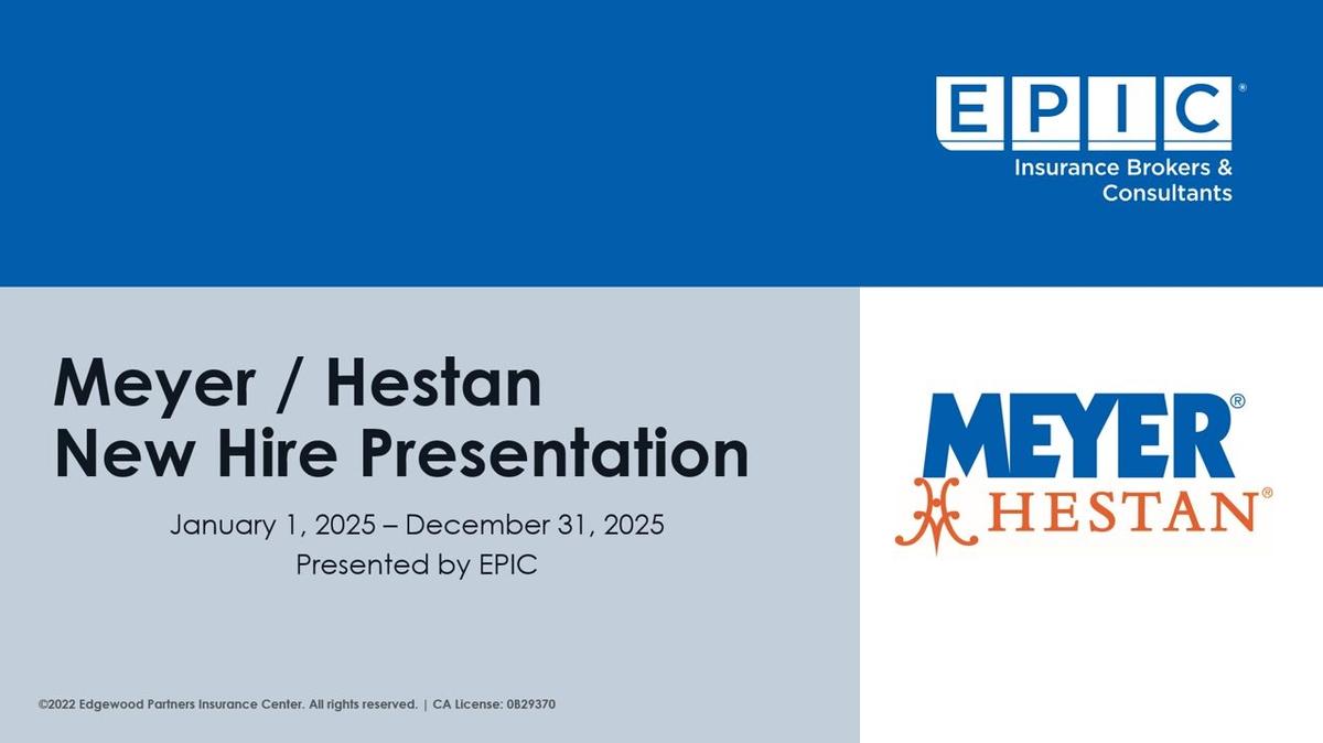 2025 Meyer New Hire PPT - English