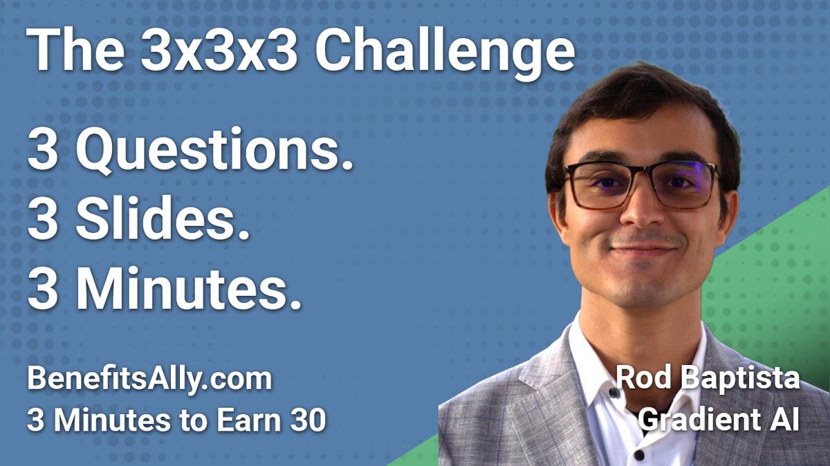 Gradient AI - 3x3x3 Challenge with Rod Baptista