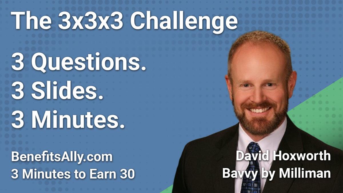 Bavvy by Milliman - 3x3x3 Challenge with David Hoxworth