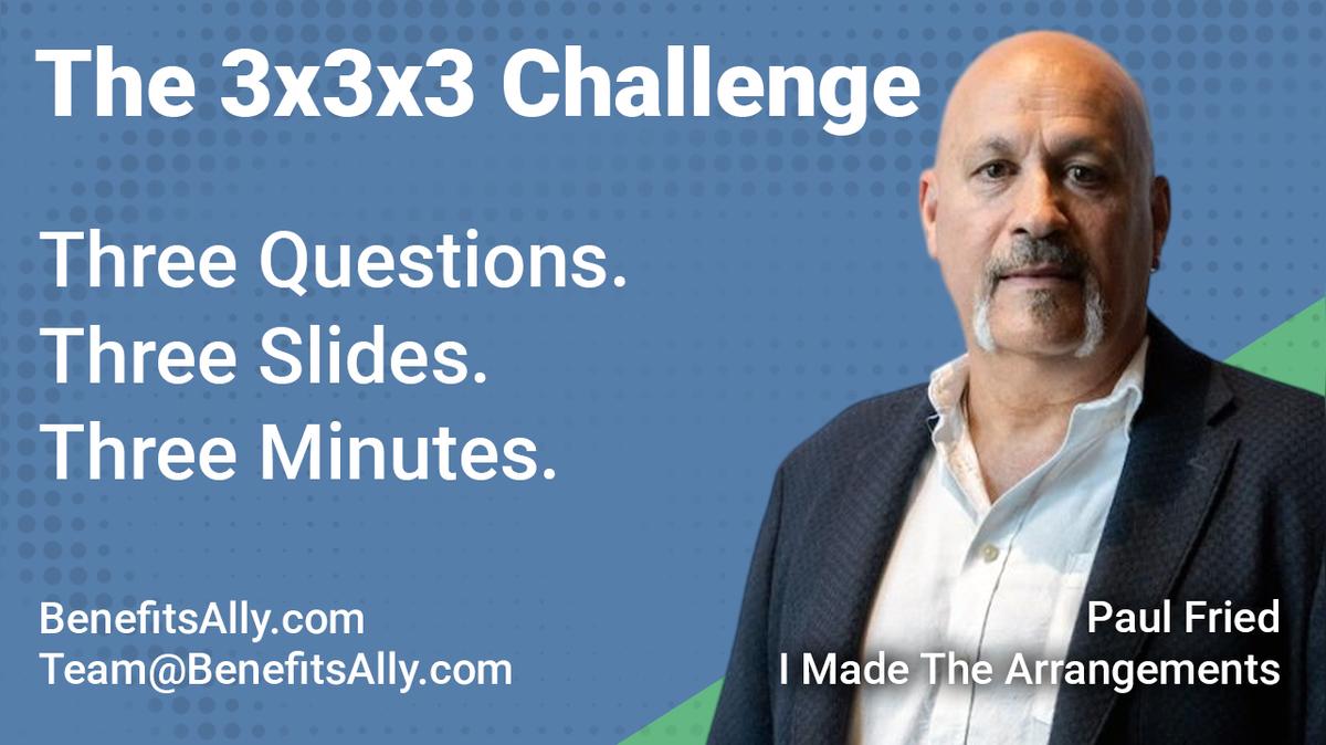 I Made the Arrangements - 3x3x3 Challenge with Paul Fried