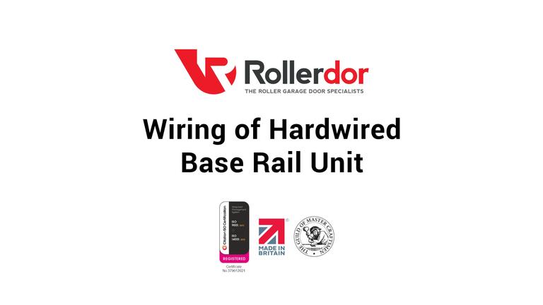 Wiring of Hardwired Base Rail Unit