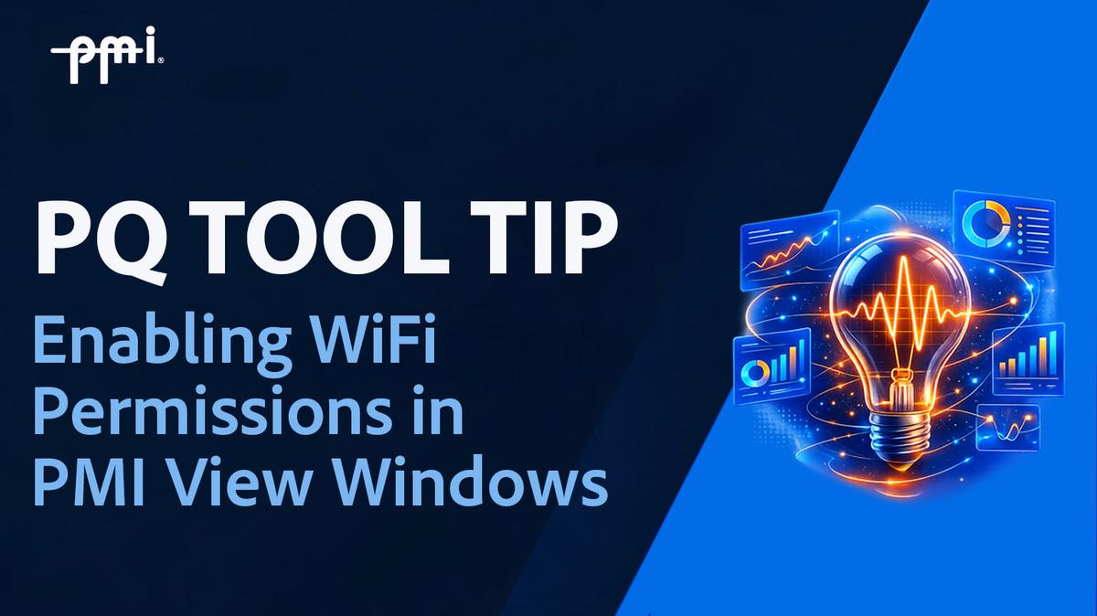 Enabling WiFi Permissions in PMI View Windows