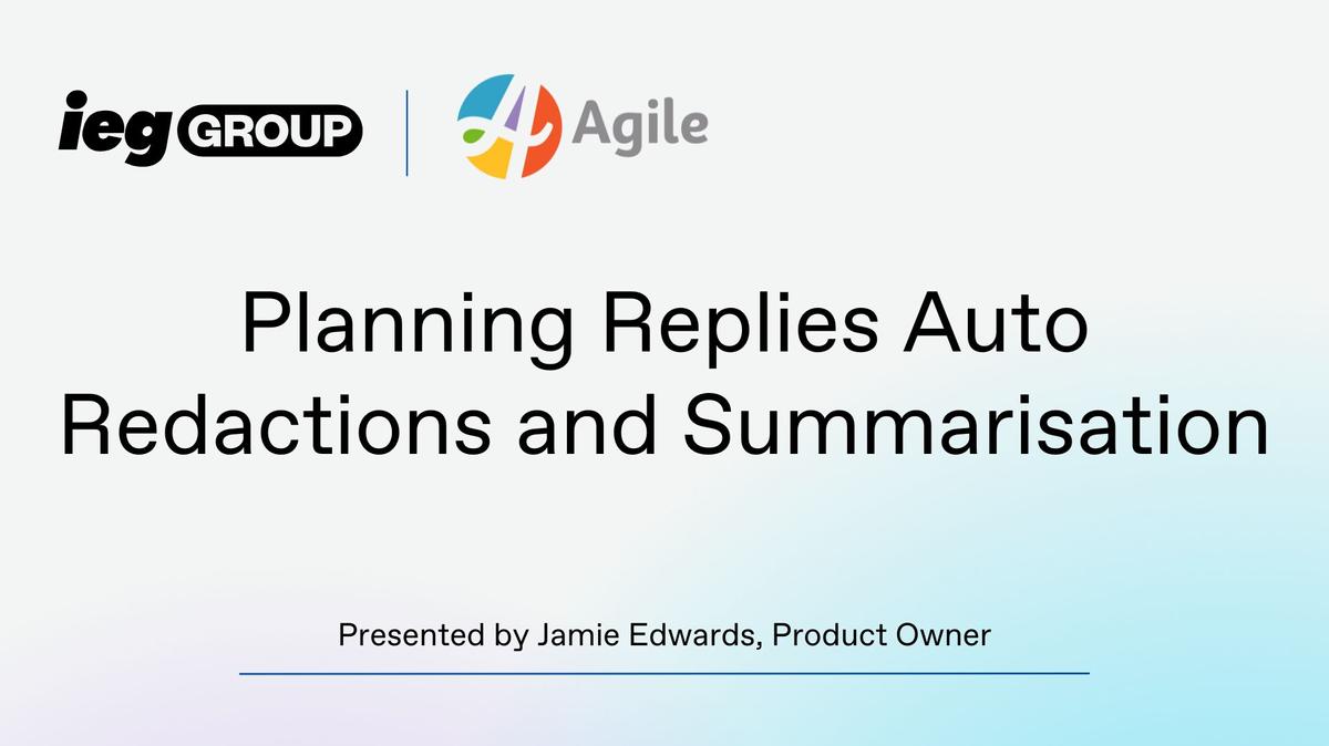 Planning Replies Auto-Redaction and Summarisation