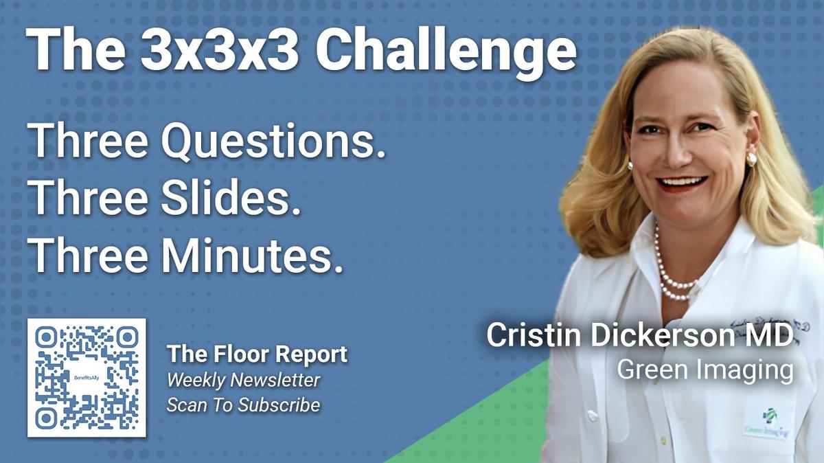 Green Imaging - 3x3x3 Challenge With Cristin Dickerson, MD