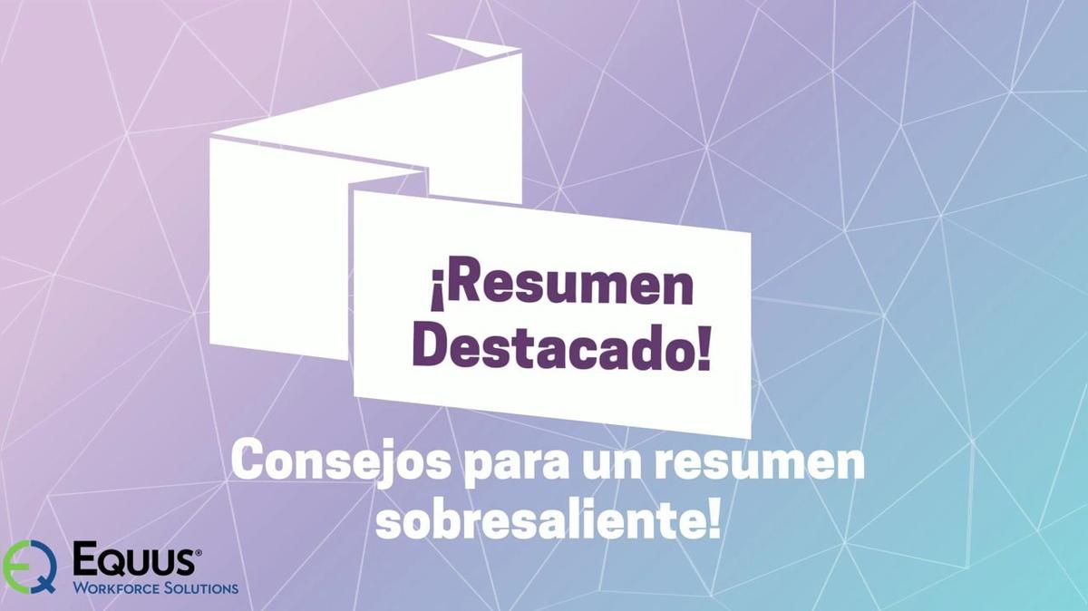 Taller Virtual: Resumen Destacado (Spanish)