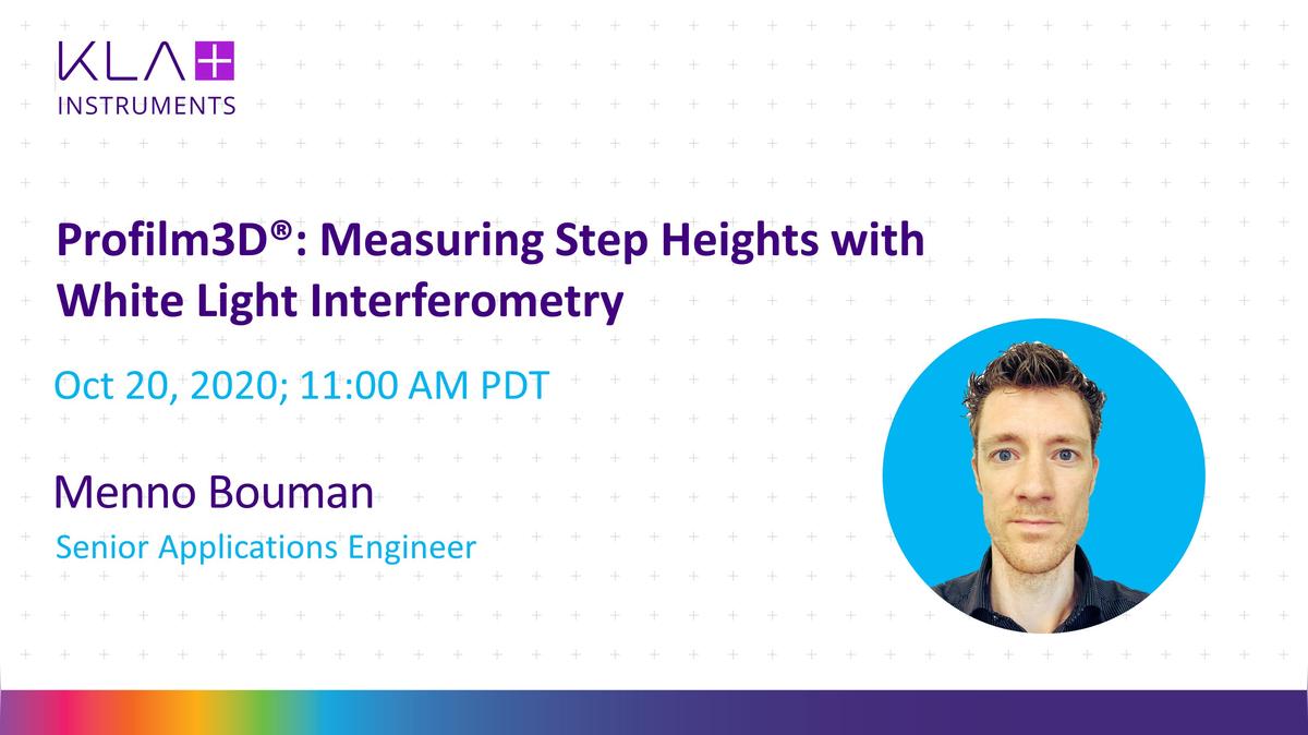 Profilm3D : Measuring step heights with white light interferometry