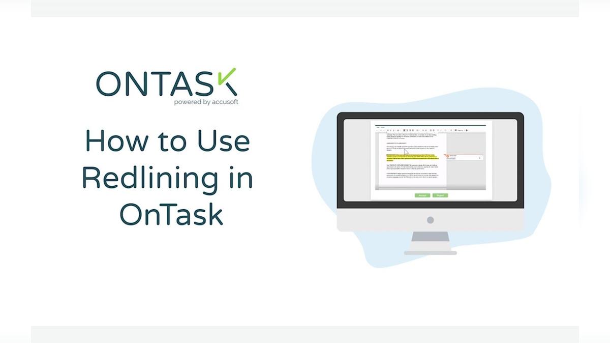 How to Use Redlining in OnTask | OnTask Demo