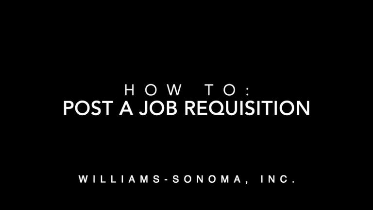 Posting a Requisition