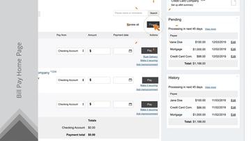 Bill Pay Navigation