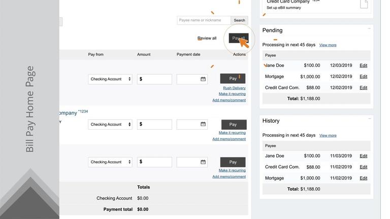 Bill Pay Navigation