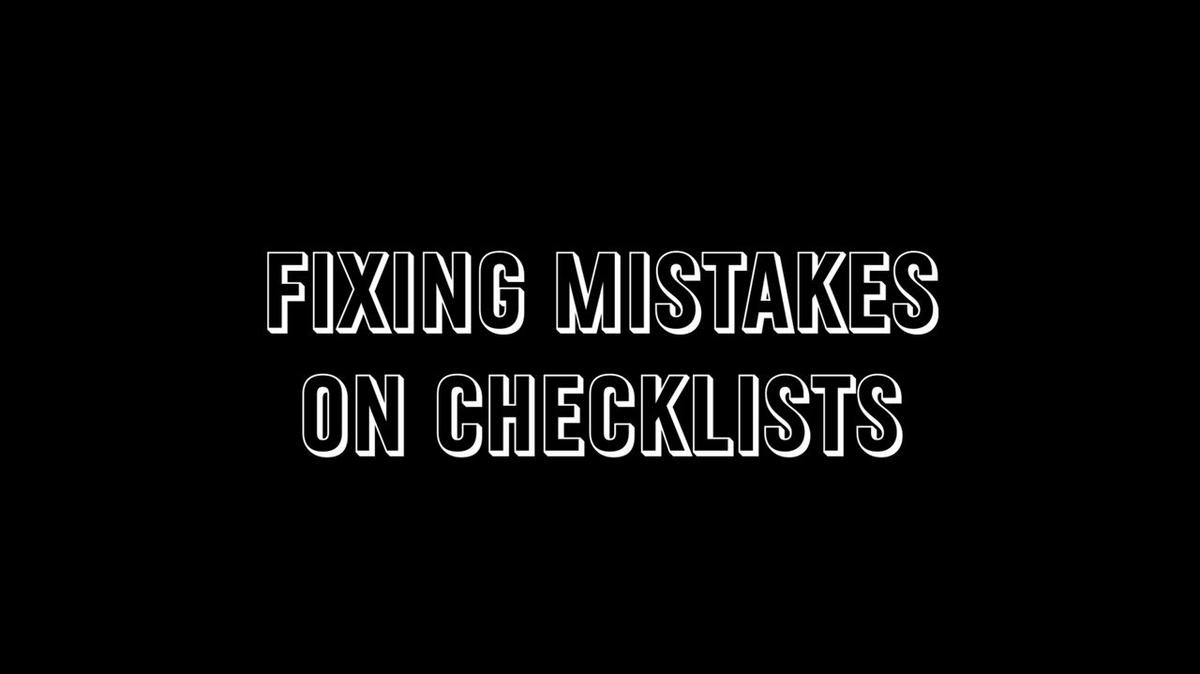 Paycom - Fixing Mistakes on Checklists