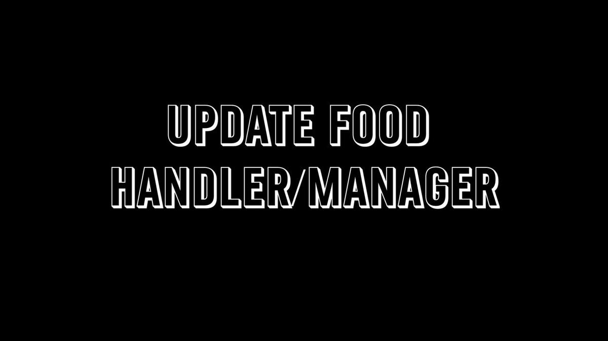 Paycom - Update Food Handler/Manager
