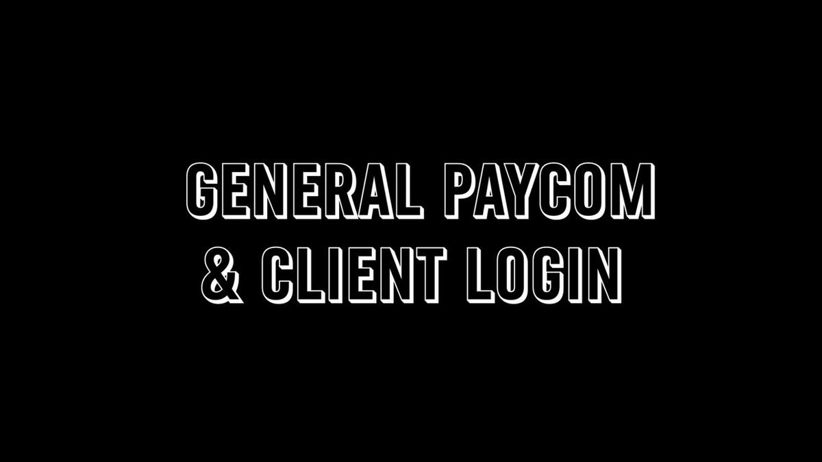 Paycom - General Paycom and Client Login