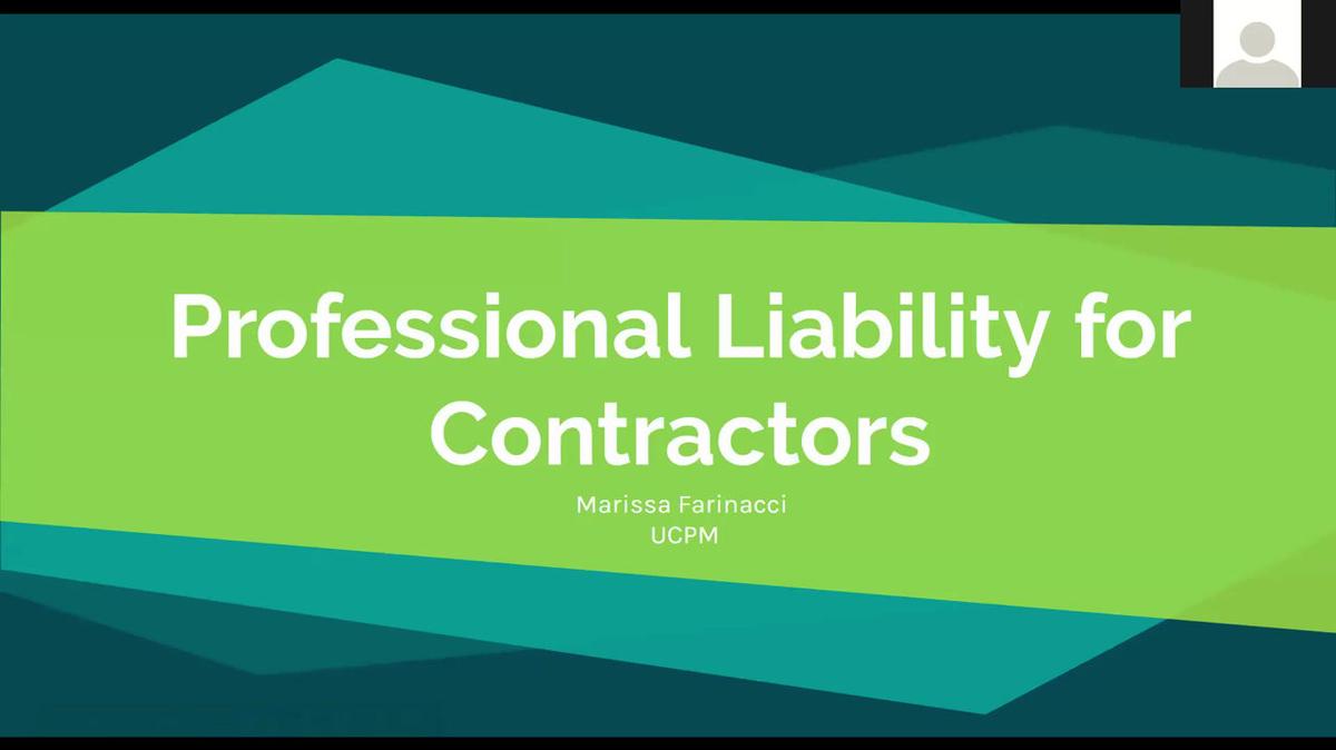 Professional Liability for Contractors