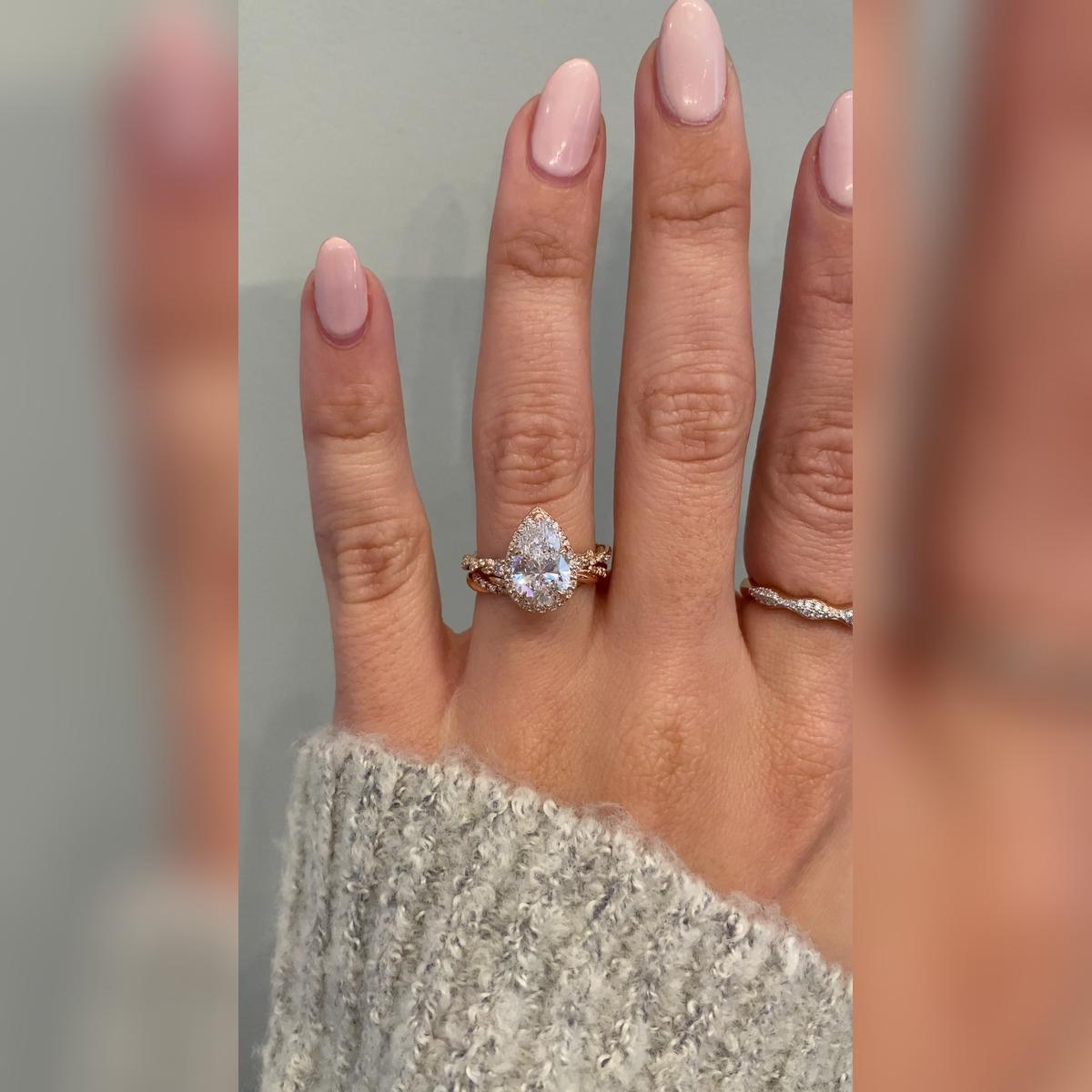 Nolah Pear Wedding Band Pairings