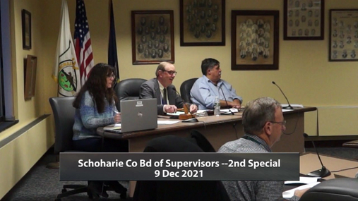 Schoharie Co Bd of Supervisors-2nd Special - 9 Dec 2021