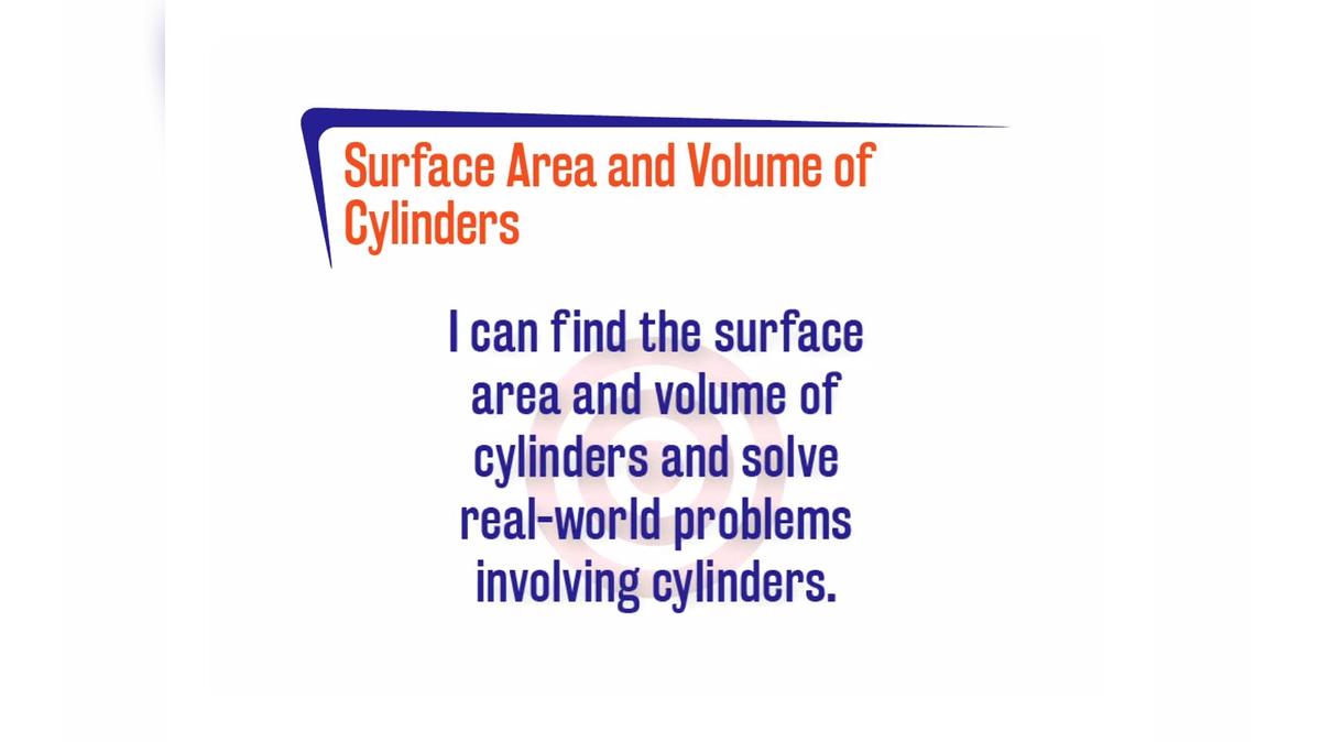 FL 2.7.6 Surface Area and Volume of Cylinders