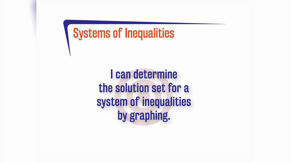 FL A.4.6 Systems of Inequalities