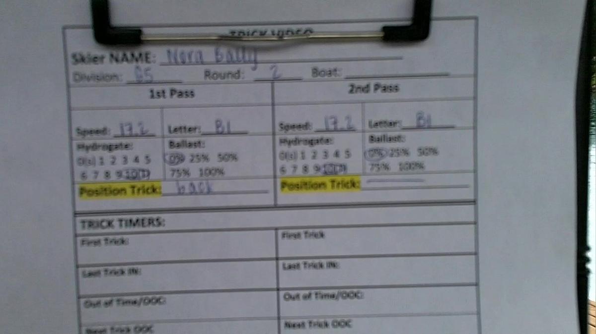 Nora Bally G5 Round 2 Pass 1