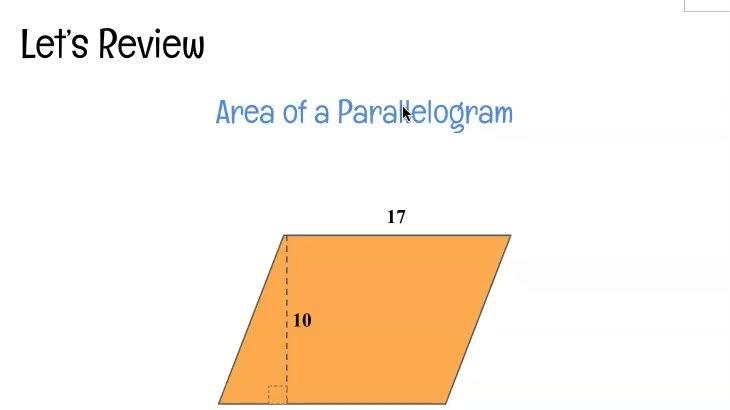 REVIEW Area of a Parallelogram.mp4