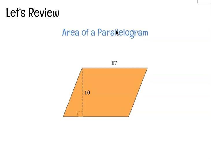 REVIEW Area of a Parallelogram.mp4