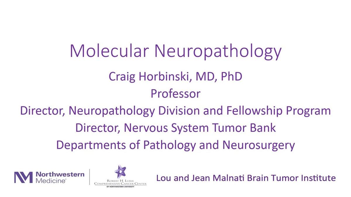 Horbinski SNO Education Molecular Neuropathology 06-2021.mp4