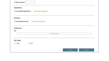 4.4.1CUR03p6 - Allowed Actions: SEC Codes
