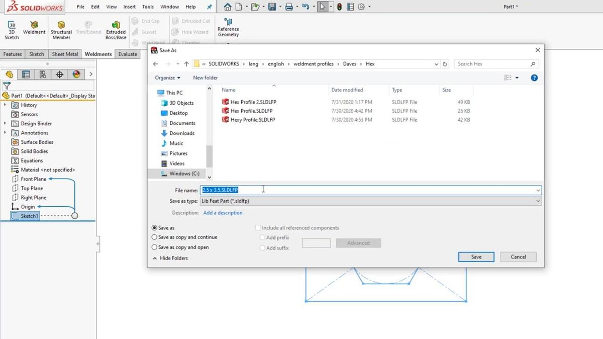 How to Create Custom Weldment Profiles in SOLIDWORKS