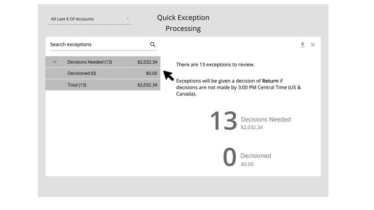 Exceptions Processing