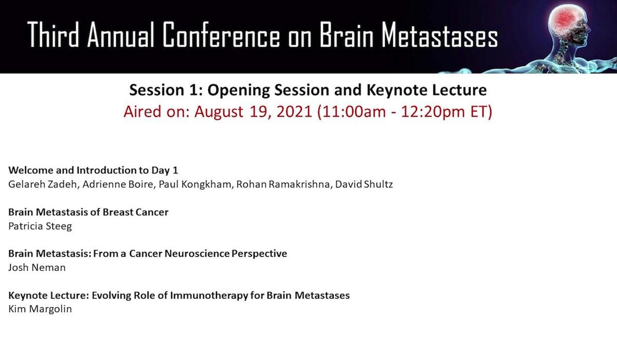 A_Thu, Aug 19 - Session 1 - 3rd Annual Conference on Brain Metastases.mp4