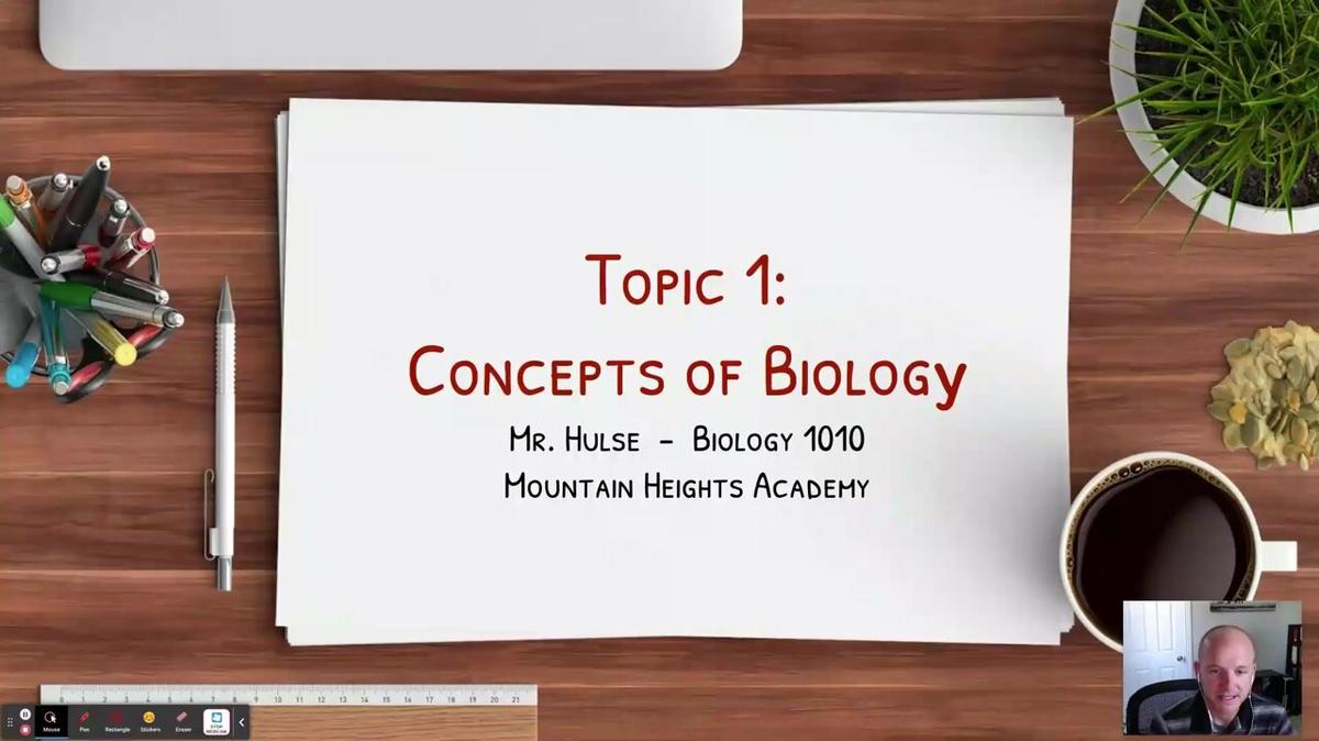 Topic 1: Concepts of Biology