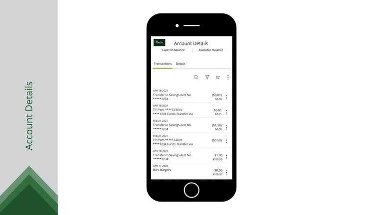 Mobile Banking Interface