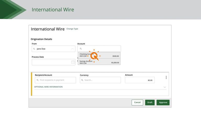 Creating an International Wire